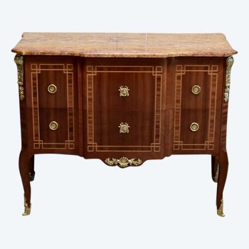 Commode Sauteuse en Acajou, style Transition Louis XV / Louis XVI – Début XXe