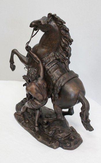 Bronze « Cheval de Marly », d’après G. Coustou – XIXe