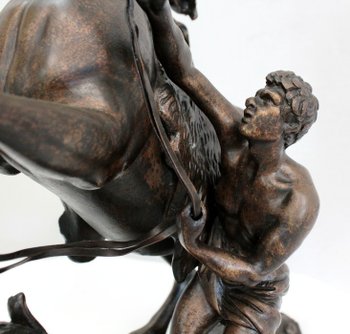 Bronze « Cheval de Marly », d’après G. Coustou – XIXe