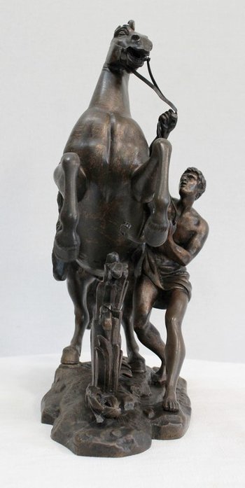 Bronze « Cheval de Marly », d’après G. Coustou – XIXe
