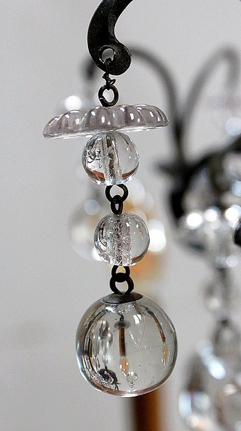 Bronze Half Cage Chandelier - End of XIXth century