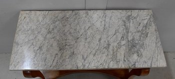 Consolle di proprietà, in noce massiccio, Periodo di restauro - Inizio XIX secolo