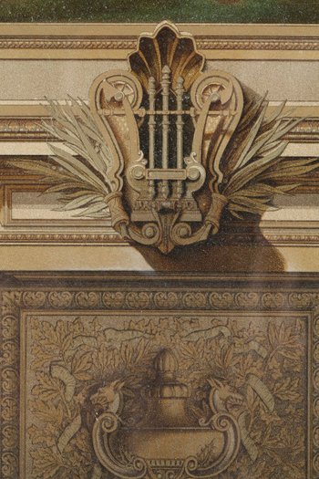 Lithographies "Grand foyer de l'Opéra de Paris",  pour "Le nouvel Opera de Paris", XIXe siècle