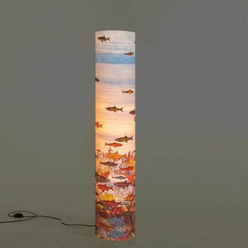 1990 Magnificent "Aquarium" floor lamp by Piero Fornasetti for Antonangeli