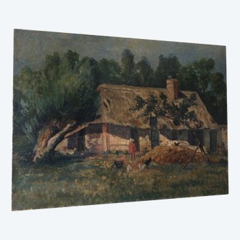 Thatched cottage of P. DARMET