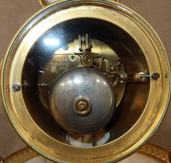 Marble and Gilt Bronze Pendulum, Maison Planchon, Louis XVI – 19th century style