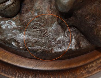 Scultura "Il Taglialegna", A.Gaudez - Inizio XX Sec