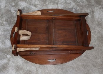 Table de Bateau « Butler » sur tréteaux – fin XIXe