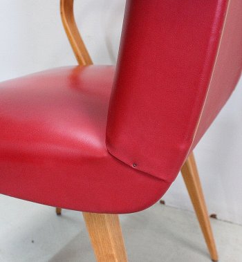 Fauteuil en Hêtre, goût Baumann – 1950 / 1960