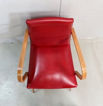 Fauteuil en Hêtre, goût Baumann – 1950 / 1960