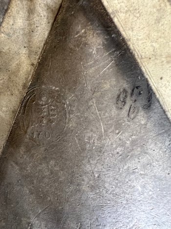 Grande piatto massonico in peltro XVIII