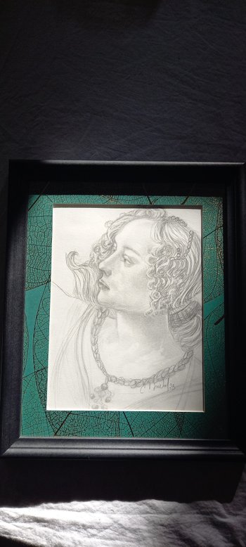 Dessin mine de plomb d'après Sandro Botticelli/le Printemps