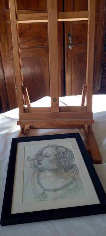 Dessin mine de plomb d'après Sandro Botticelli/le Printemps