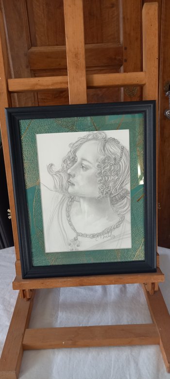 Dessin mine de plomb d'après Sandro Botticelli/le Printemps
