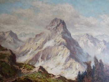 Berglandschaft, 20. Jahrhundert.