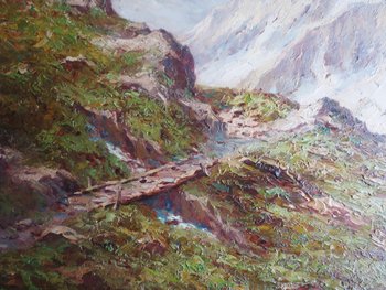 Berglandschaft, 20. Jahrhundert.