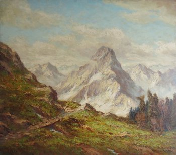 Berglandschaft, 20. Jahrhundert.