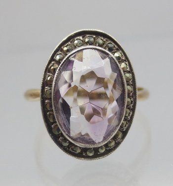 Ring Set with an Amethyst, Napoleon III.