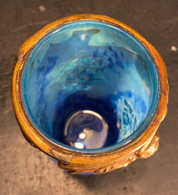 Vaso Daum con cicala, vaso liberty della scuola di Nancy