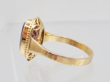 Ring, Gold Und Amethyst.
