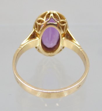Ring, Gold Und Amethyst.