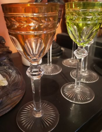 6 verres Roehmer Baccarat modèle Jonzac