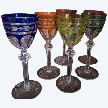 6 verres Roehmer Baccarat modèle Jonzac