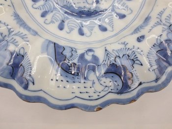London Earthenware Dish, Late 17th Century.