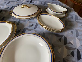 Table service 47 plates, Limoges