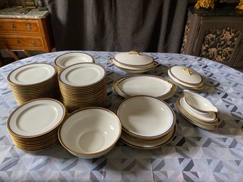 Table service 47 plates, Limoges