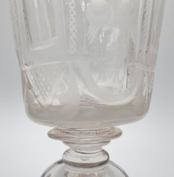 Verre à Jambe XVIIIe Siècle.