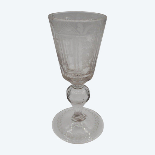 18th century leg glass.