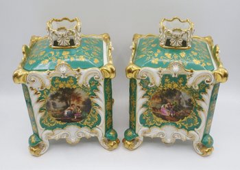 Pair Of Potpourris, Attributed To Jacob Petit.