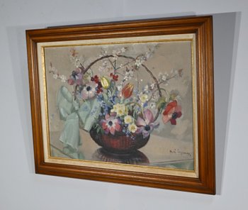 Olio su tela, firmato A.Lagrange - XX secolo