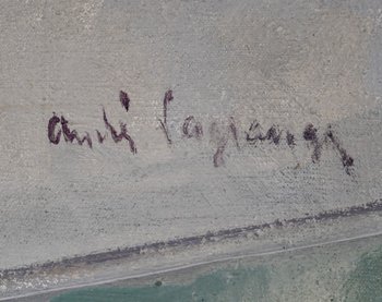 Olio su tela, firmato A.Lagrange - XX secolo
