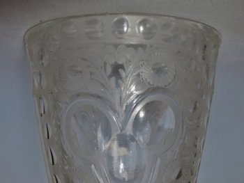 Bohemian leg glass, Mid 18th Century.