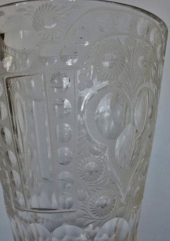 Bohemian leg glass, Mid 18th Century.