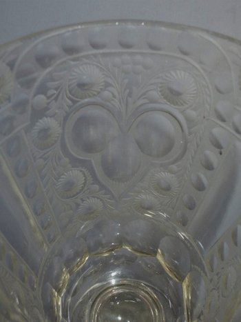 Bohemian leg glass, Mid 18th Century.