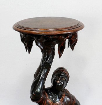 Ornamental Wooden Bolster - Nineteenth