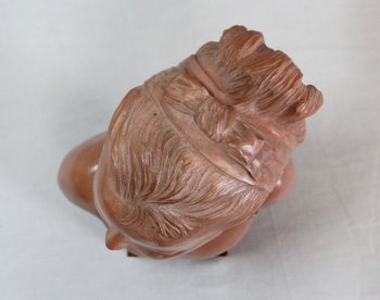 Terracotta bust of Louise Brongniart, after Houdon – 1900