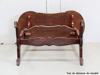 Small “Rognon” Serving Table in Mahogany Veneer, Louis XVI Style – Late 19th Century