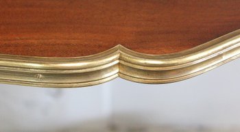 Small “Rognon” Serving Table in Mahogany Veneer, Louis XVI Style – Late 19th Century