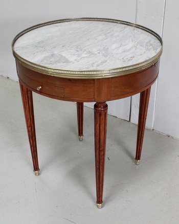 Table Bouillotte en Acajou, goût Louis XVI – Début XXe