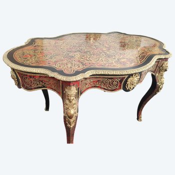 Napoleon III Violin Table in Boulle Marquetry