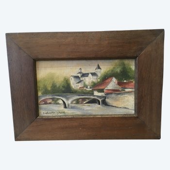 Brücke über den Fluss.