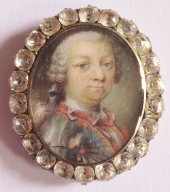 Miniature On Vellum Louis XV Period.