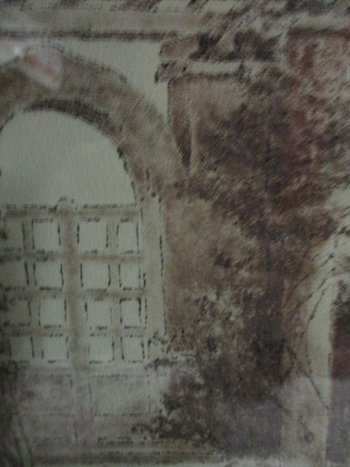 Two paintings enhanced in ink by Kuwasseg.