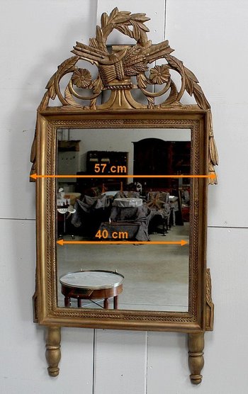 Miroir en Bois Doré, style Louis XVI – Début XIXe