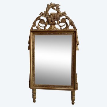 Golden Wood Mirror, Louis XVI Style - Early 19th Century