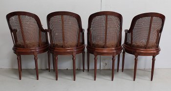 Suite di Poltrone in Mogano, Stile Luigi XVI - Inizio XX Secolo